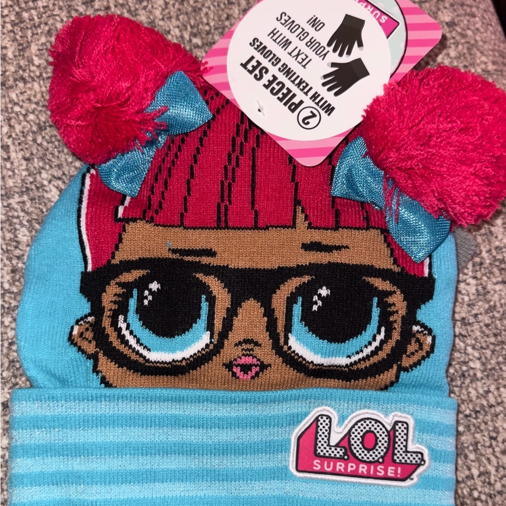 LOL Surprise Beanie with Pom Poms